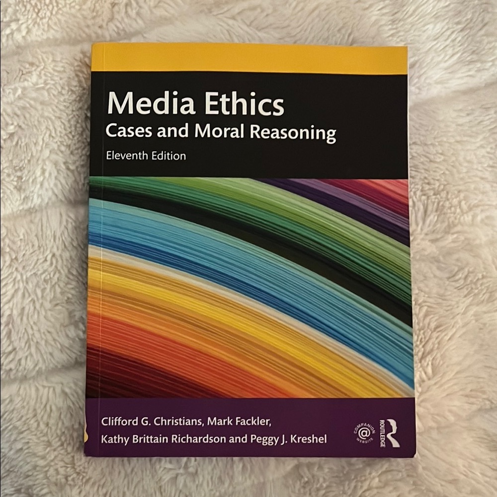 Media Ethics Book - Multicolor Cover